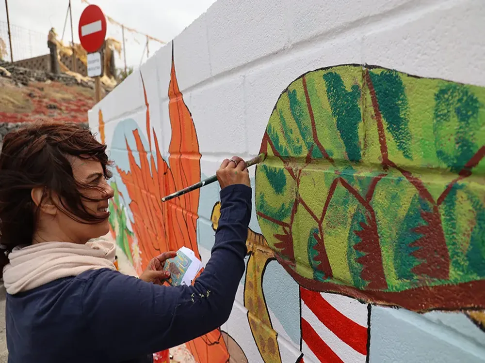 mural del faro de Buenavista del Norte
